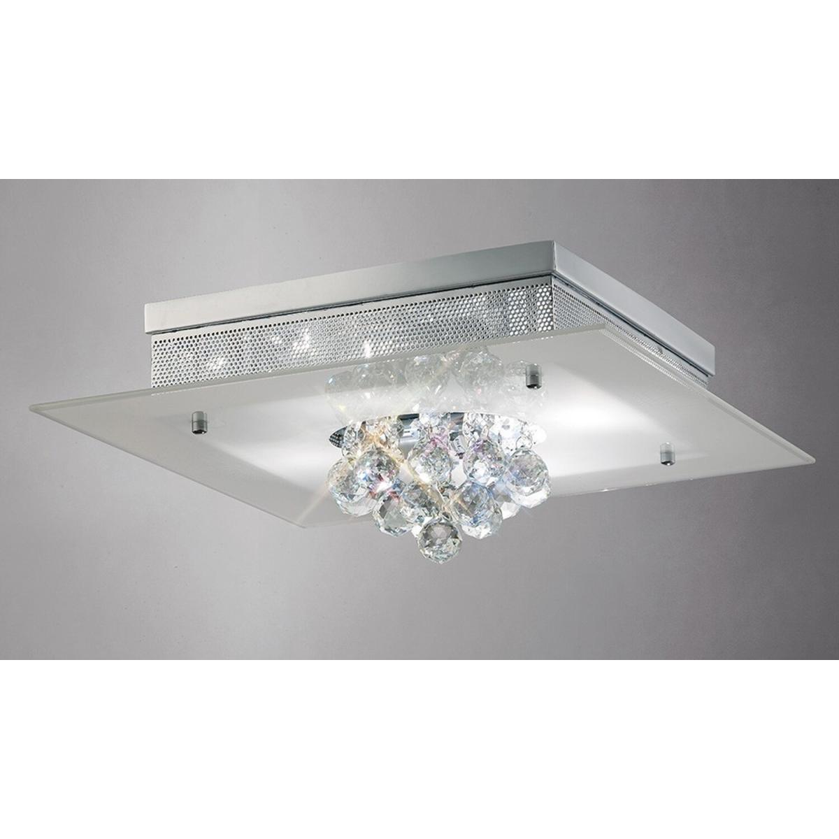 Tabitha Flush Ceiling 4 Light Polished Chrome, Crystal - Polished Chrome – image 2