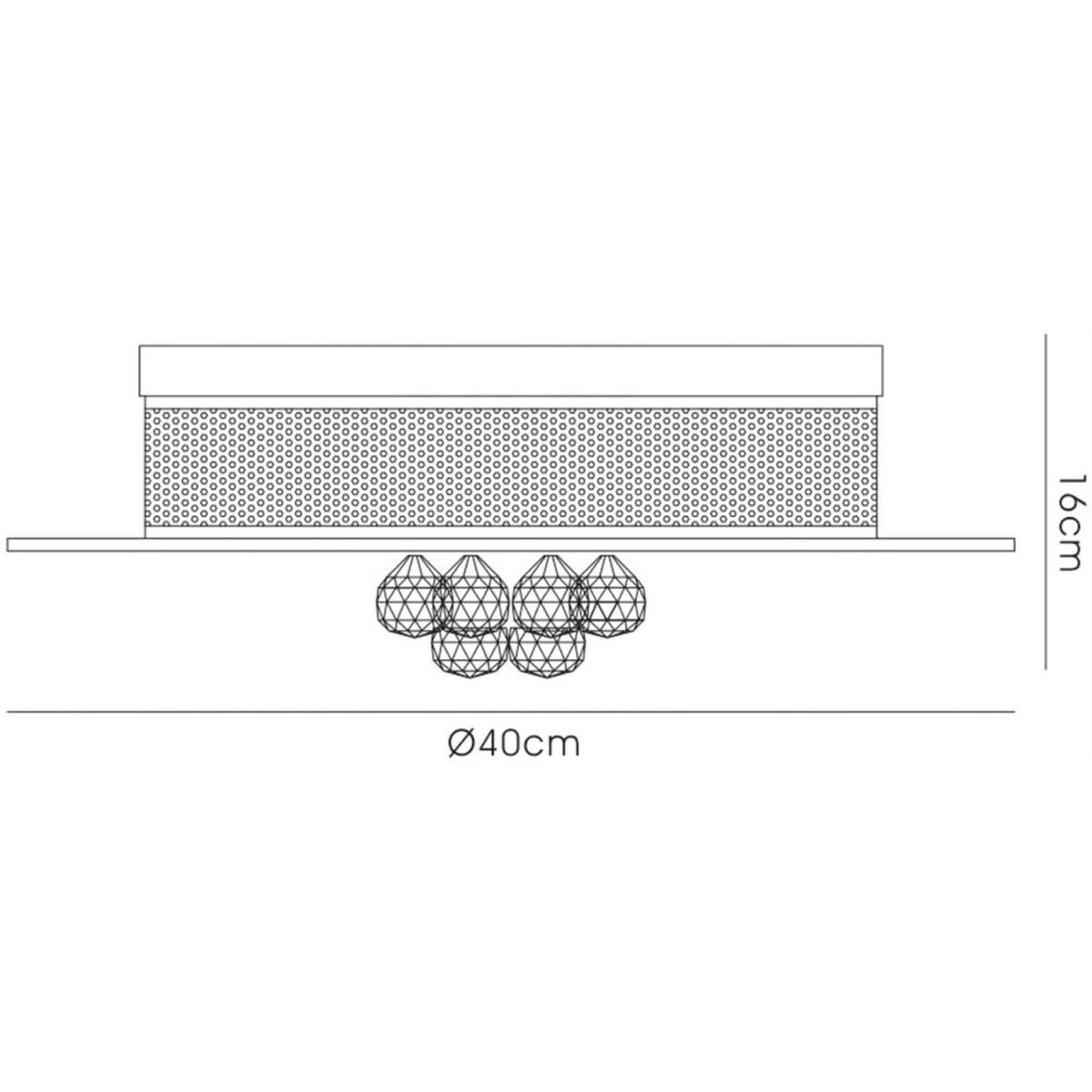 Tabitha Flush Ceiling 4 Light Polished Chrome, Crystal - Polished Chrome – image 3