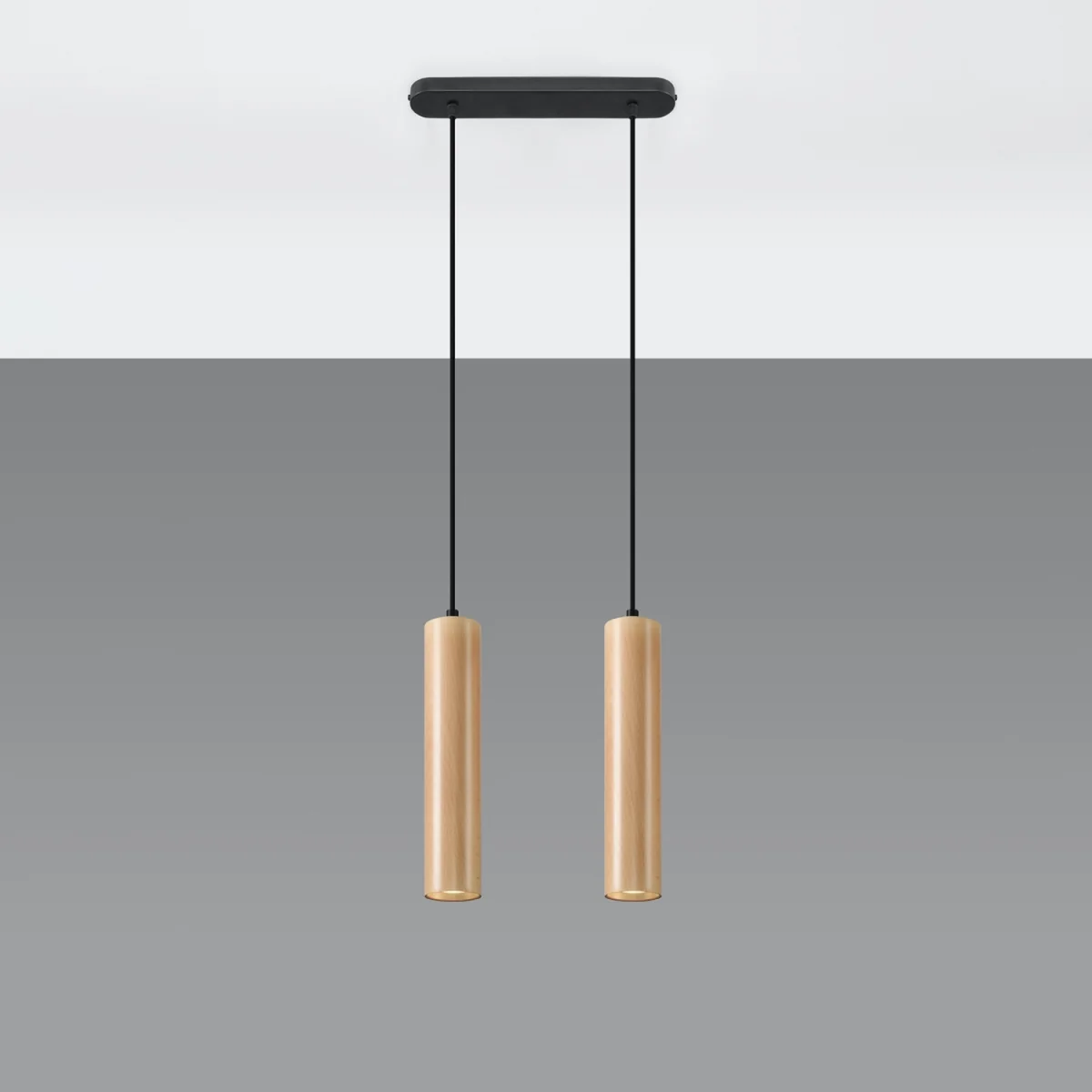 Pendant lamp LINO 2 wood - natural wood – image 2