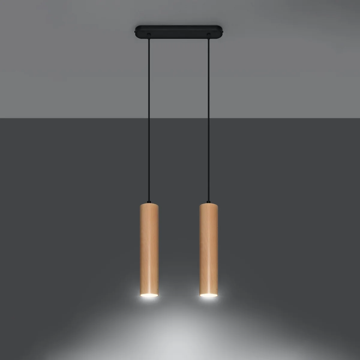 Pendant lamp LINO 2 wood - natural wood – image 3