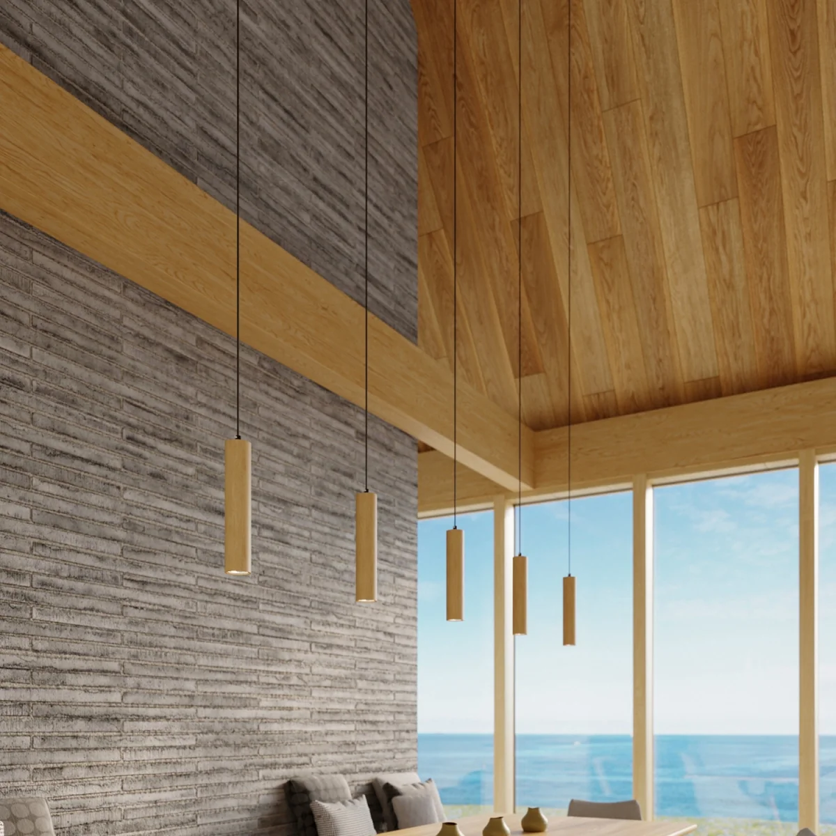 Pendant lamp LINO 2 wood - natural wood – image 4