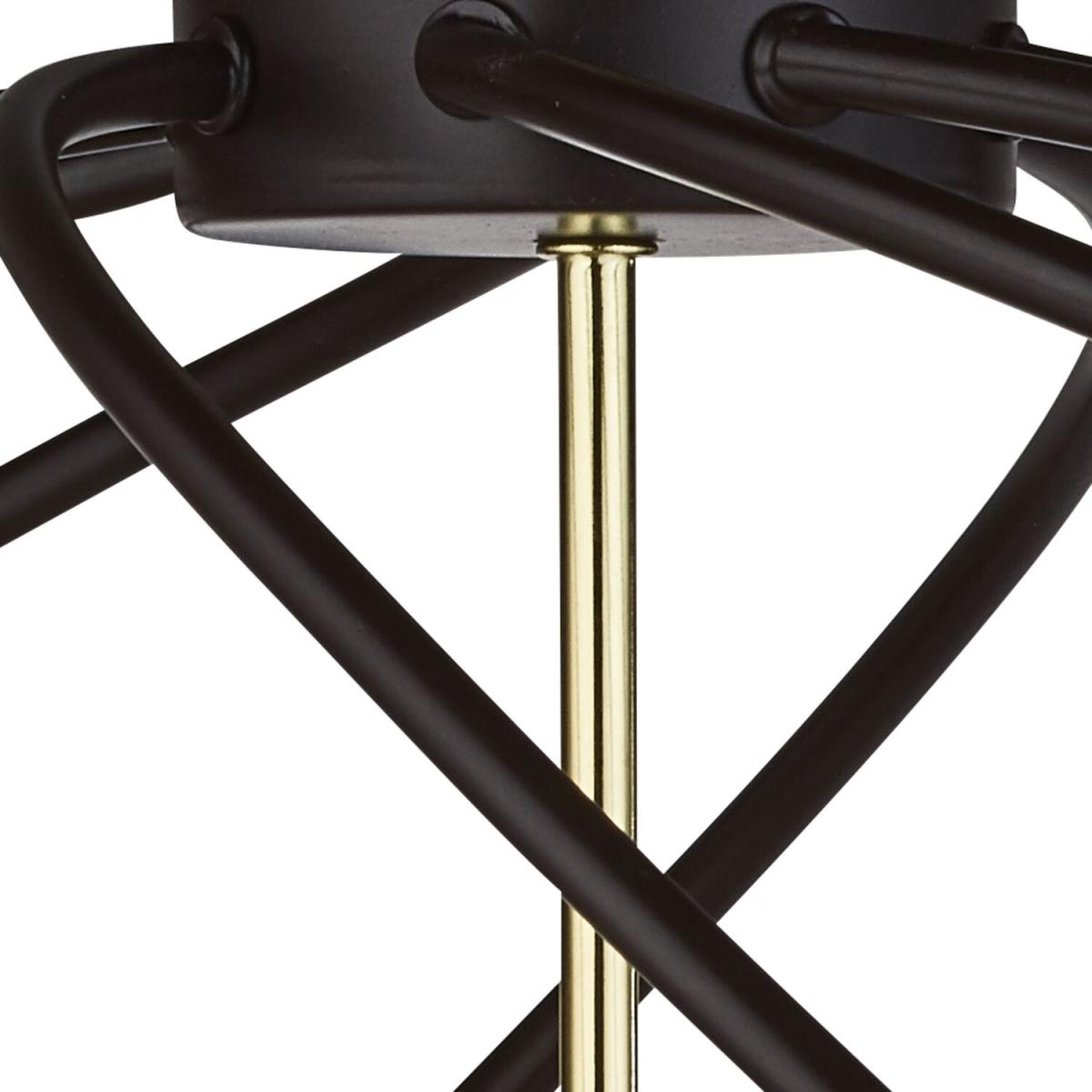 Hauga Matt Black and Dark Bronze 5Lt Pendant - Black – image 2