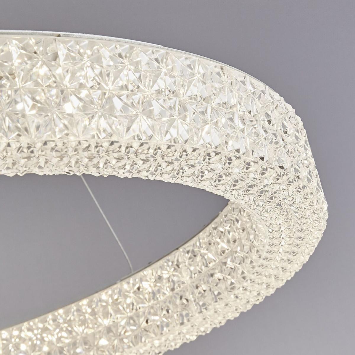 LED Diamond Pattern Ceiling Pendant - Chrome – image 2