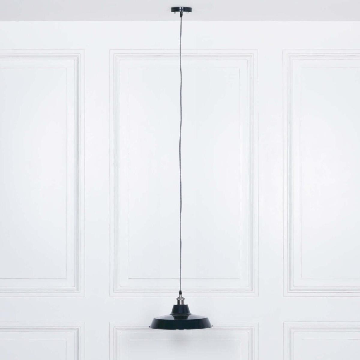Royal Blue Pendant Ceiling Light Factory Style - Royal Blue – image 3