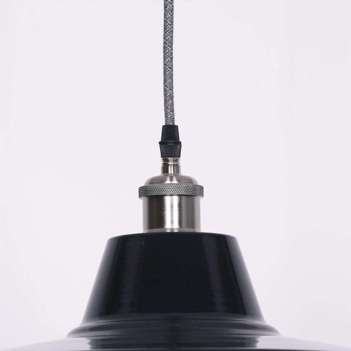 Royal Blue Pendant Ceiling Light Factory Style - Royal Blue – image 5