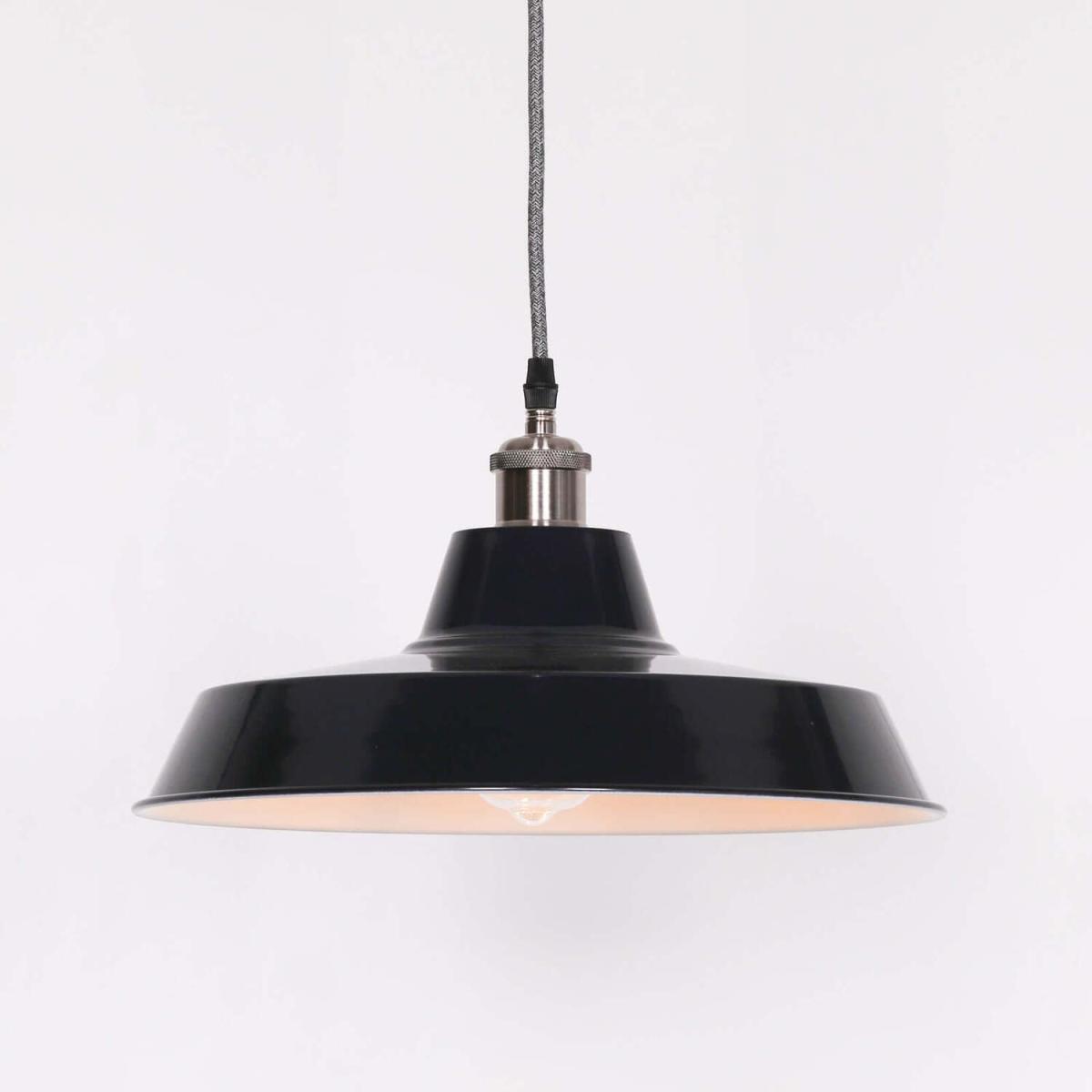 Royal Blue Pendant Ceiling Light Factory Style - Royal Blue – image 1