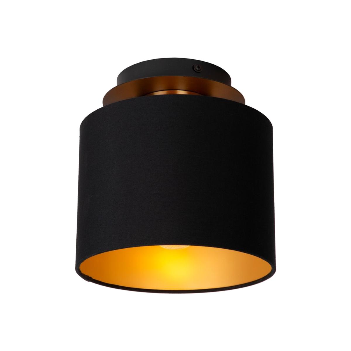 Fudral Classic Flush Ceiling Light Black - Black / 20cm