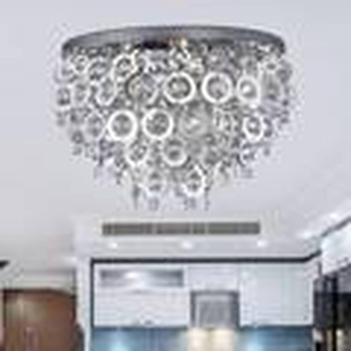 Nova 5 Light Flush Ceiling Light Chrome, E14 - Chrome – image 2