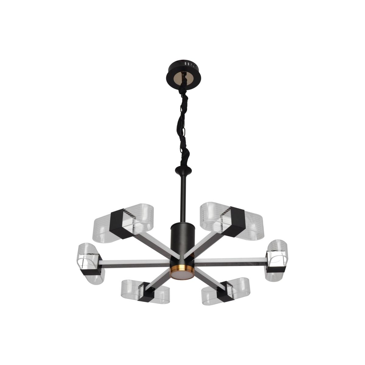 Bilbao Integrated Pendant Ceiling Light Black, Gold 68cm - Black – image 1