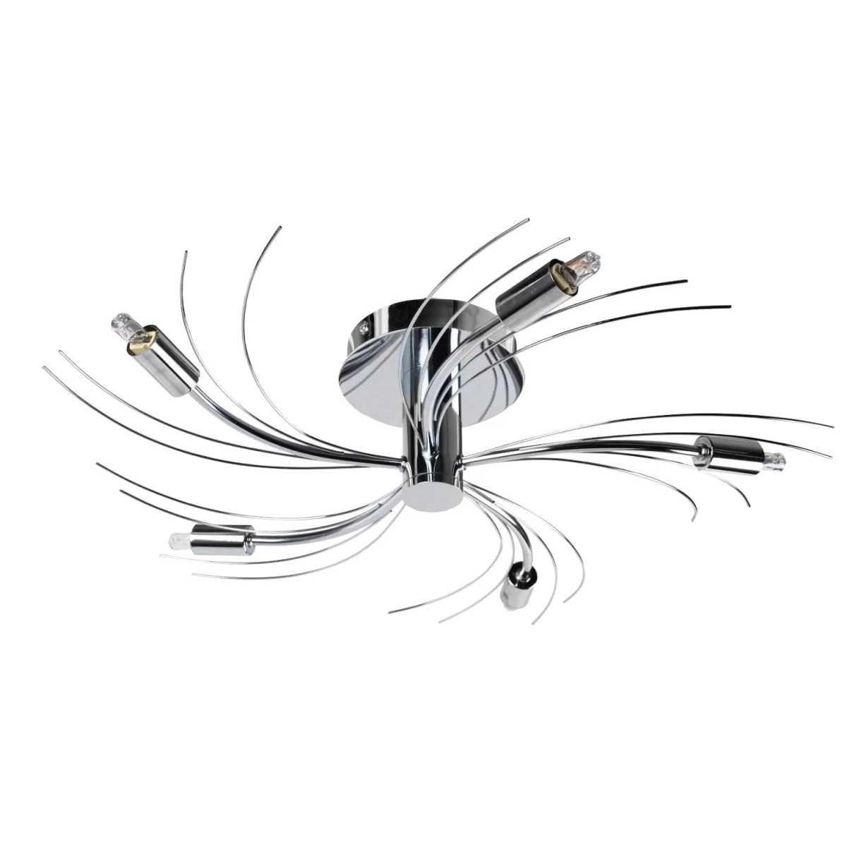 Swirl 5lt Flush Ceiling Light - Polished Chrome Plate – image 1