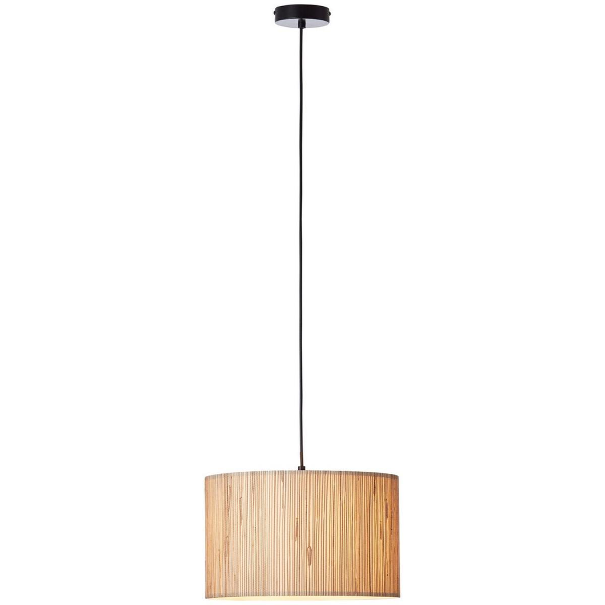 Longshore Single Pendant Ceiling Lamp, Natural Seagrass, Matt Black - Matt Black – image 5
