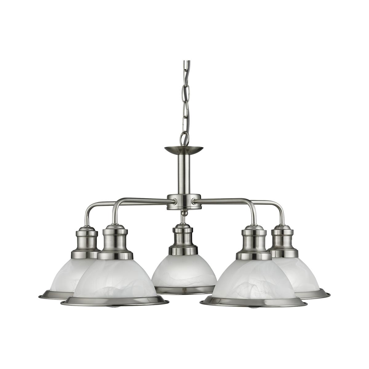 Bistro 5 Light Pendant - Silver