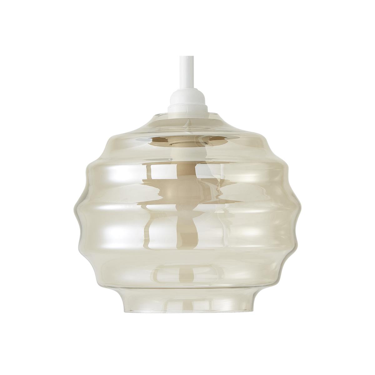 Patty Bubble Glass Easy Fit Ceiling Pendant Light Shade - Champagne