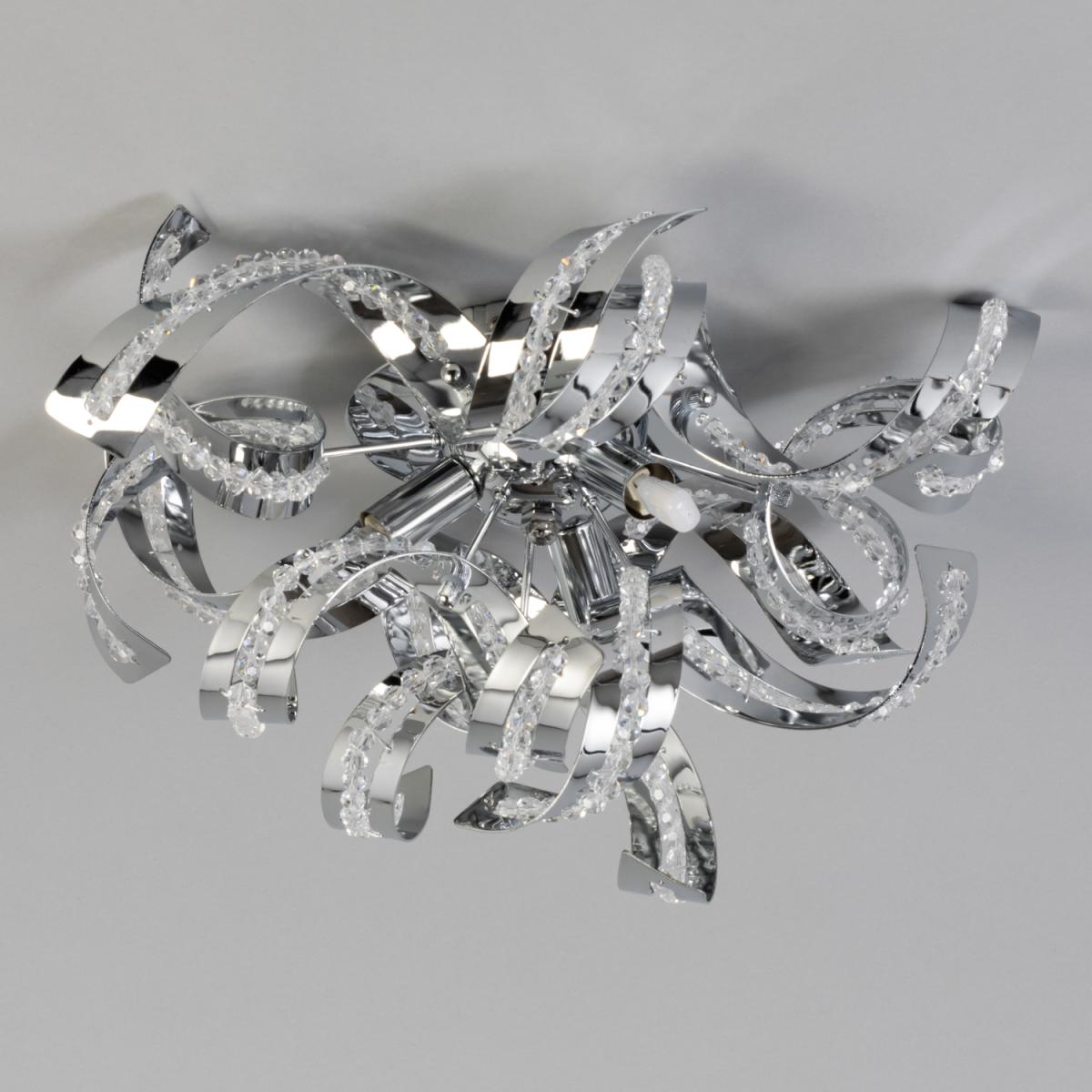 Twirl Wall or Flush Ceiling Light - Chrome – image 3