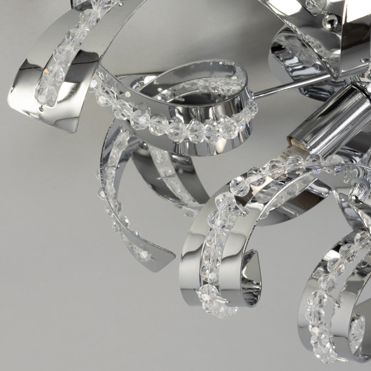 Twirl Wall or Flush Ceiling Light - Chrome – image 4