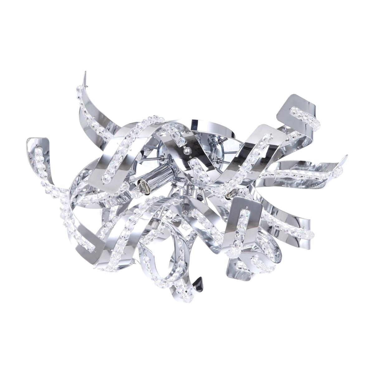 Twirl Wall or Flush Ceiling Light - Chrome – image 1