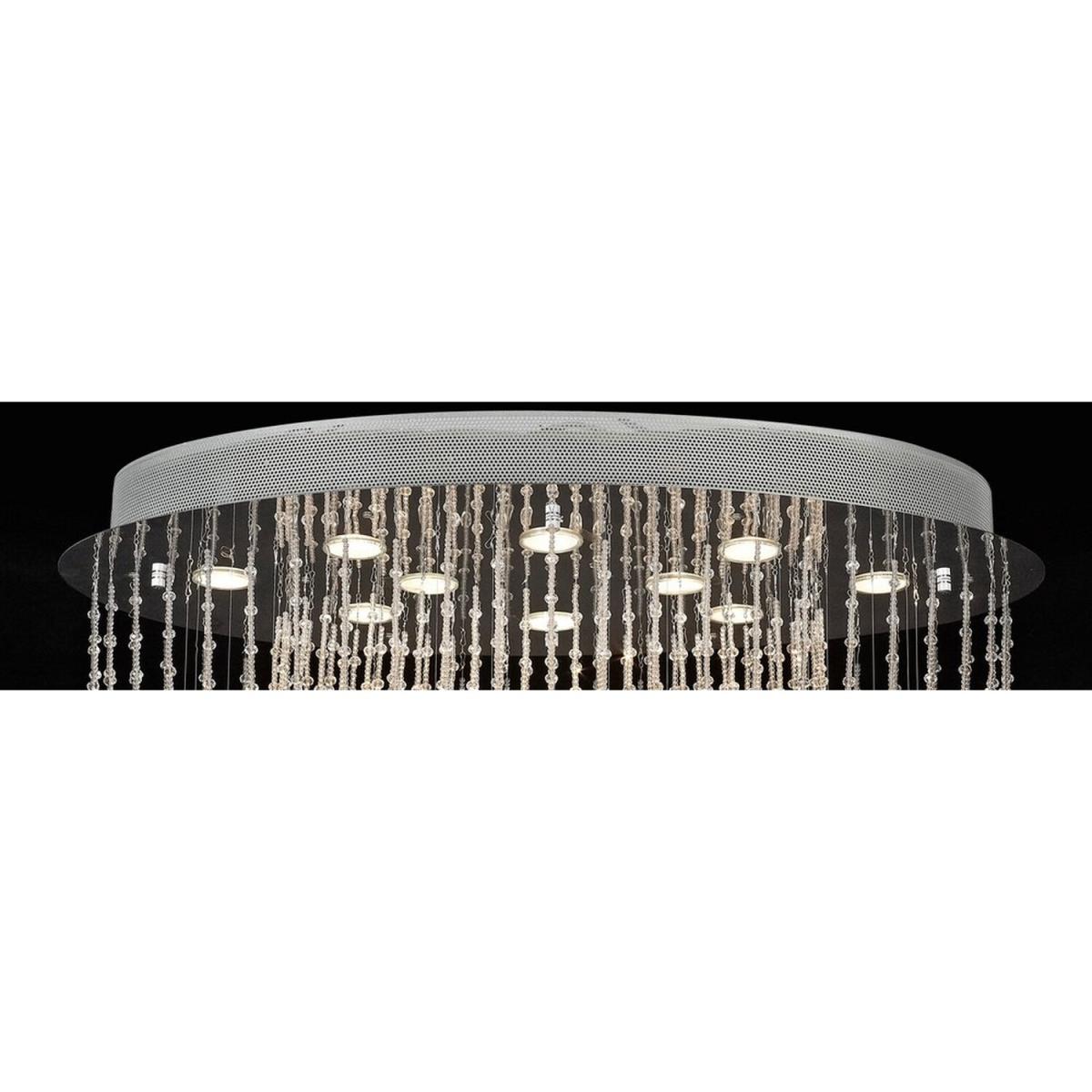 Camilla Ceiling Oval 10 Light Polished Chrome, Crystal - Polished Chrome – image 4