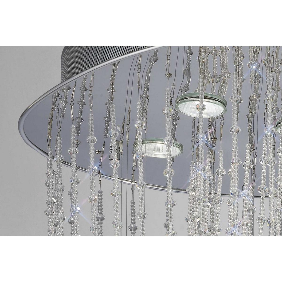 Camilla Ceiling Oval 10 Light Polished Chrome, Crystal - Polished Chrome – image 6