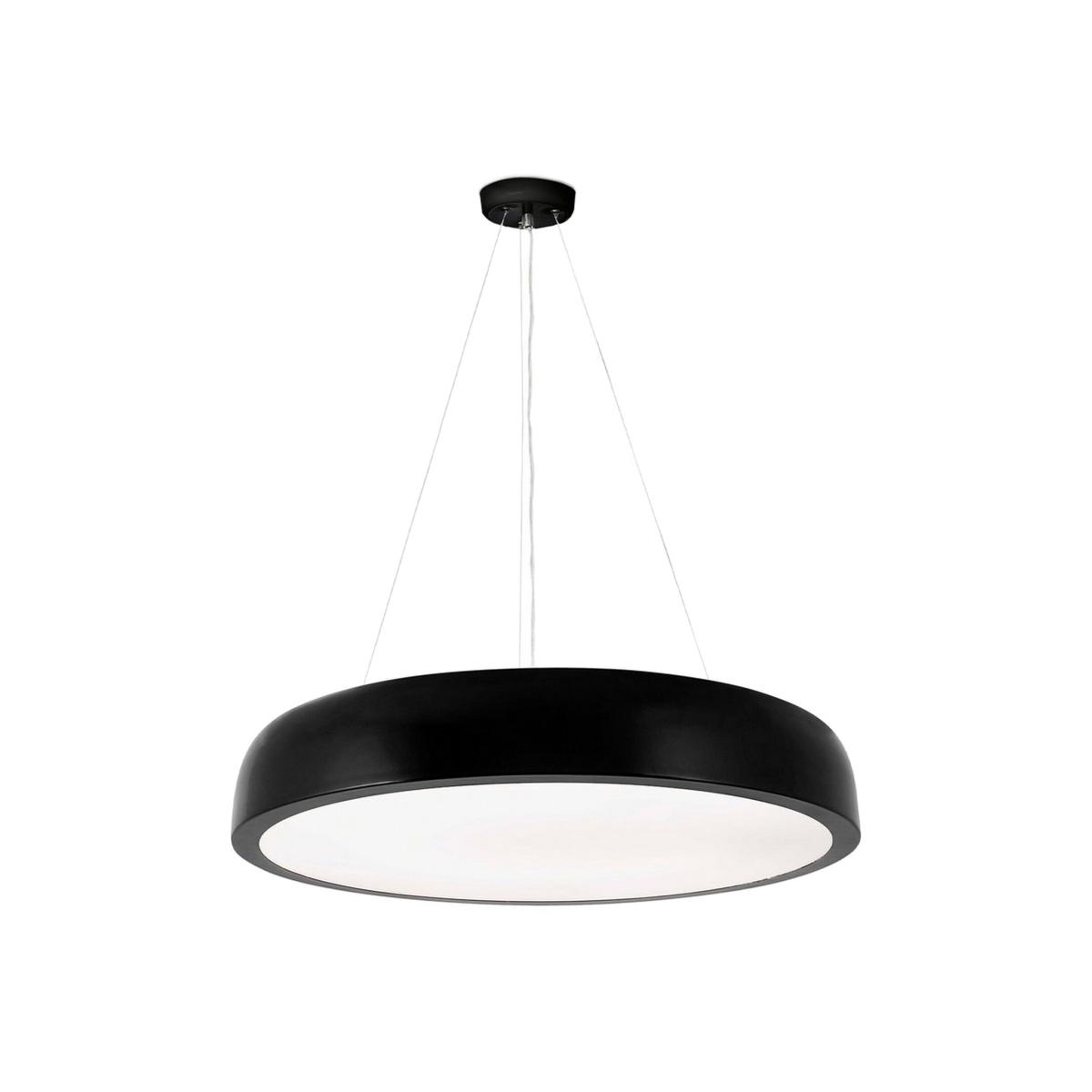 Cocotte Cylindrical Pendant - Shiny Black / 55cm