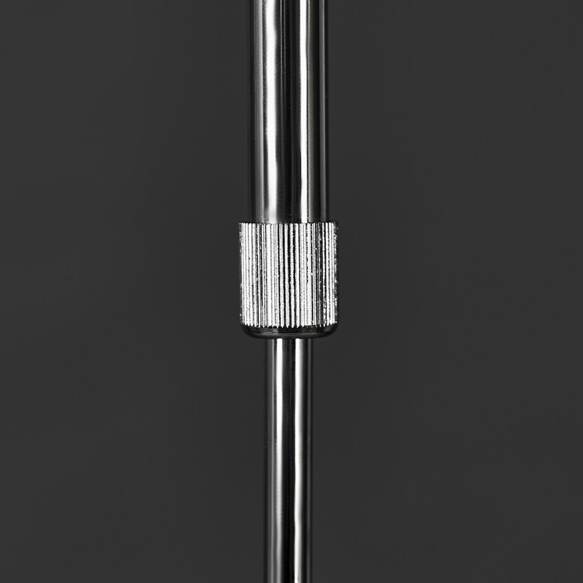 3 Way Polished Chrome Rise And Fall Suspended Over Table Ceiling Light Fitting - Silver – image 4