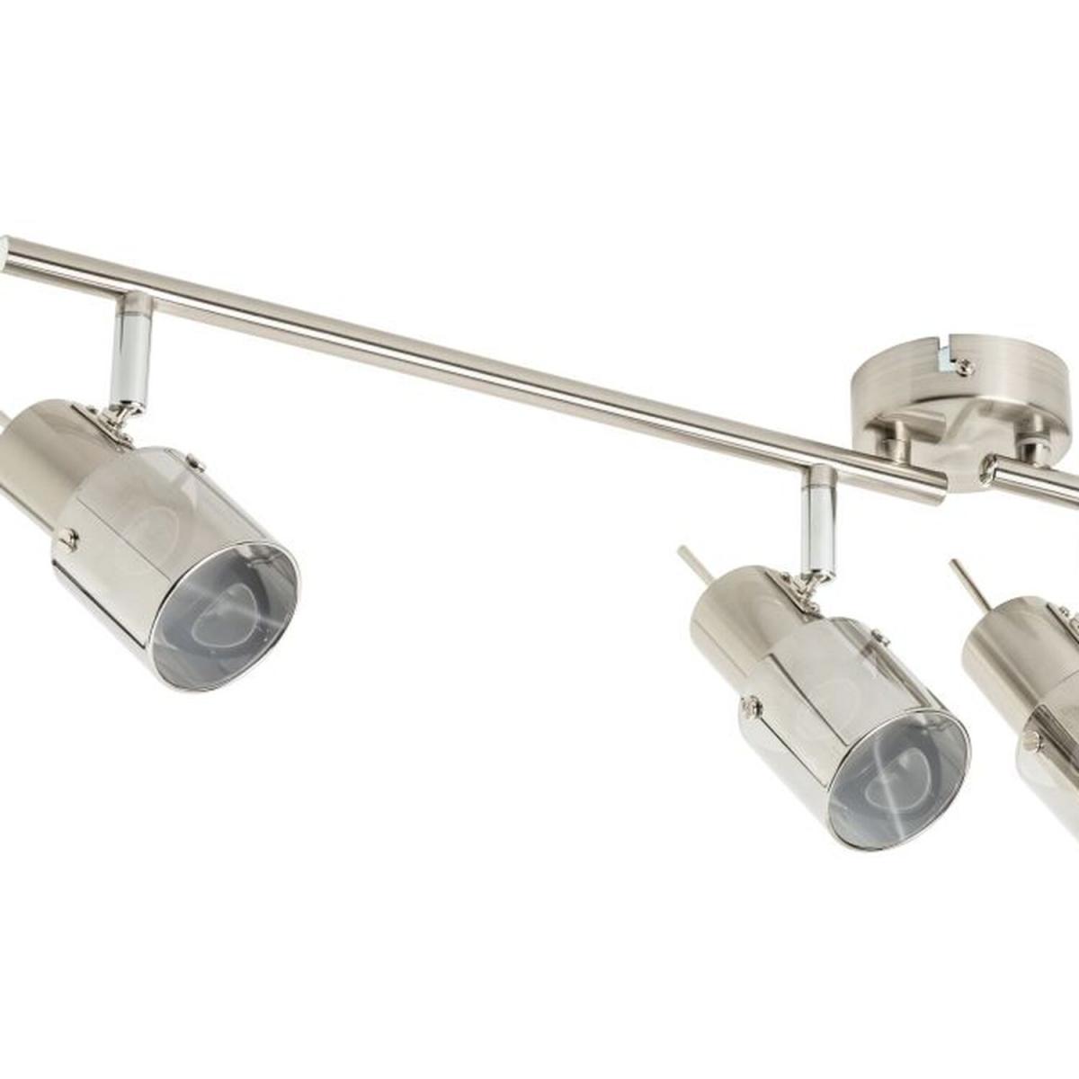 CGC JACOB 4 Light Brushed Chrome Spotlight with Smoked Glass - chrome – image 2