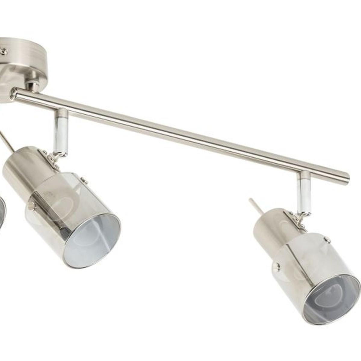 CGC JACOB 4 Light Brushed Chrome Spotlight with Smoked Glass - chrome – image 3