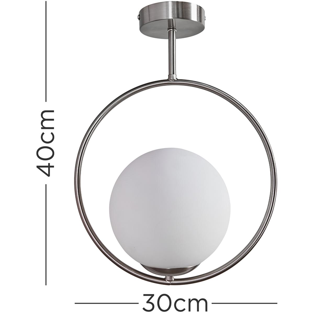 Beauworth Brushed Chrome Ceiling Light Pendant - Brushed Chrome – image 2