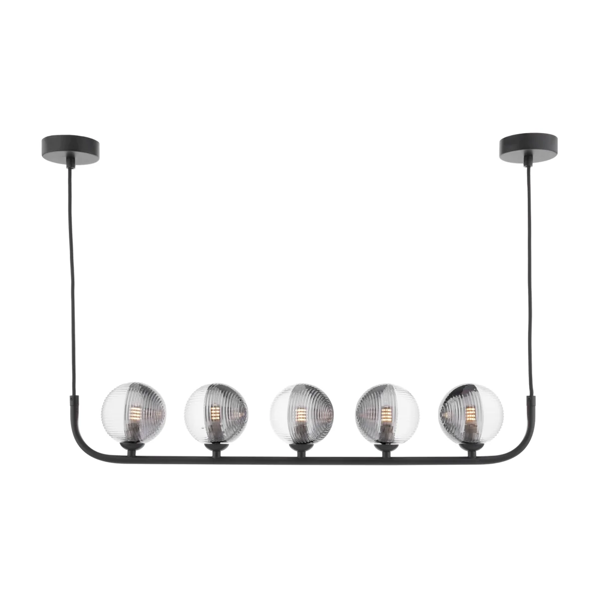 Cradle 5 Light Bar Pendant Matt Black – image 1