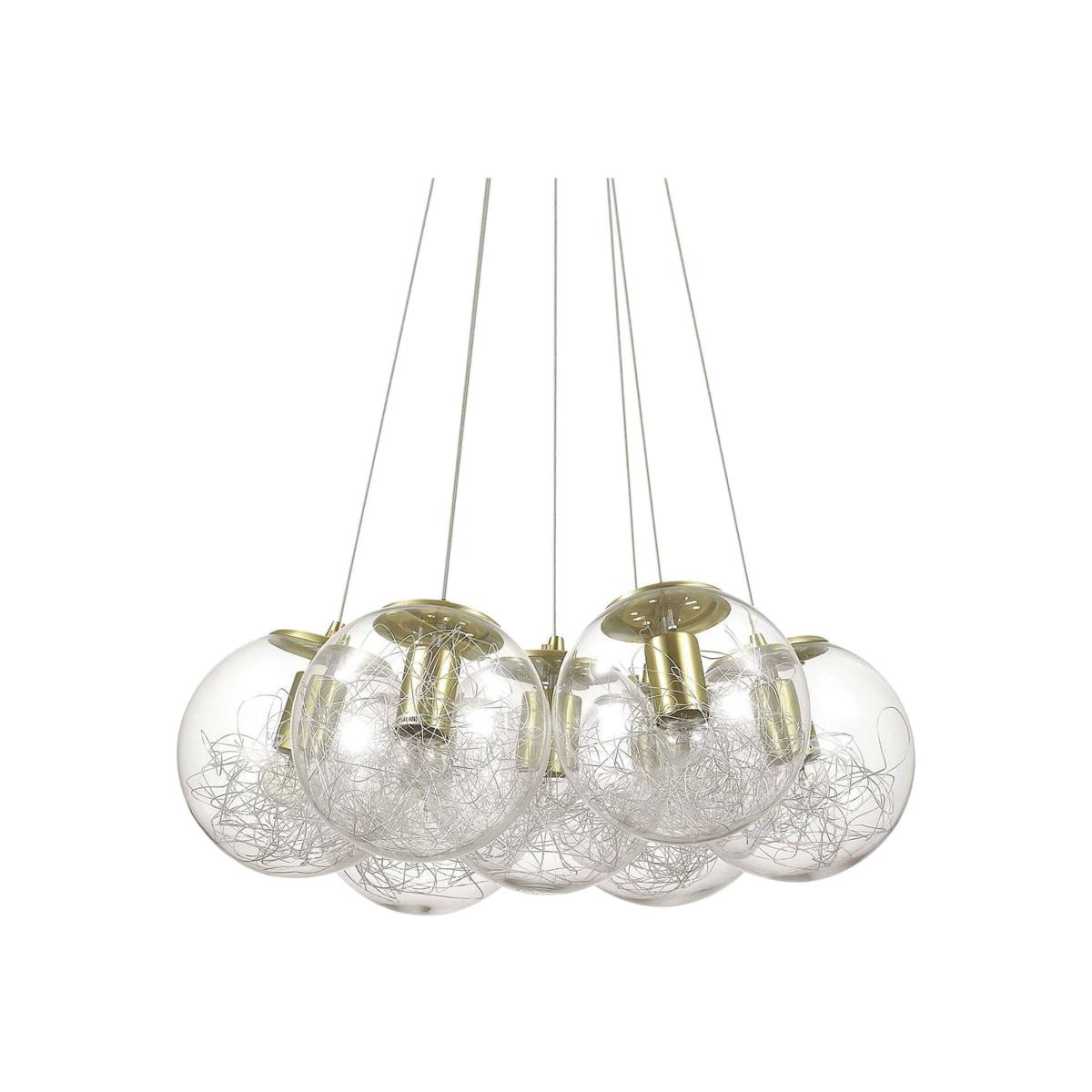 Mapa 7 Light Cluster Ceiling Pendant - Brass