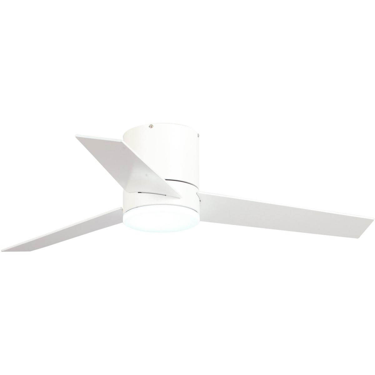 Indoor Reversible Blades Flush Mount Ceiling Fan 3 Speed - White – image 4