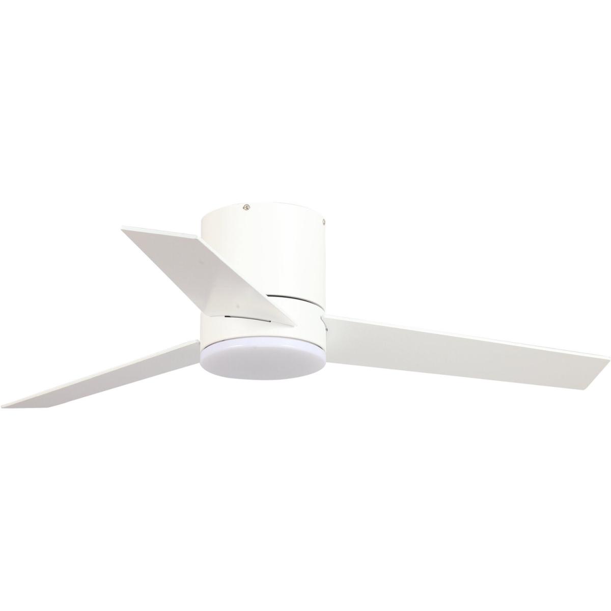 Indoor Reversible Blades Flush Mount Ceiling Fan 3 Speed - White – image 5