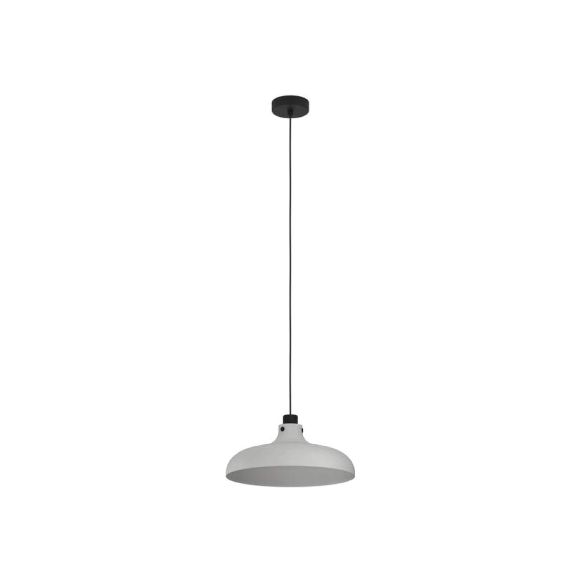 Eglo MATLOCK Black and Grey Steel Pendant Light - Grey