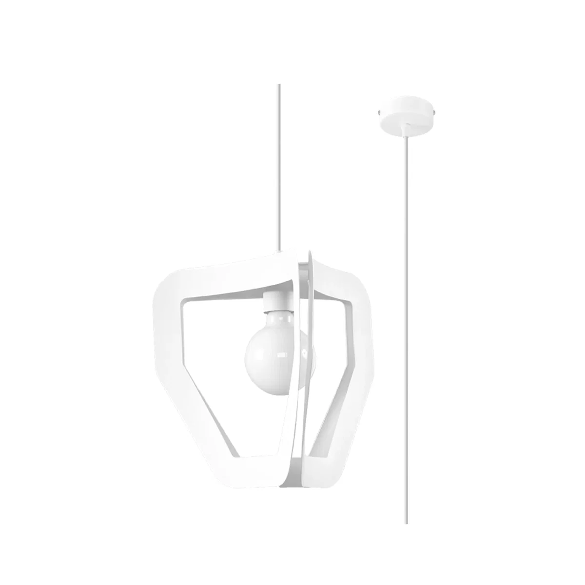 Pendant lamp TRES white - white – image 1