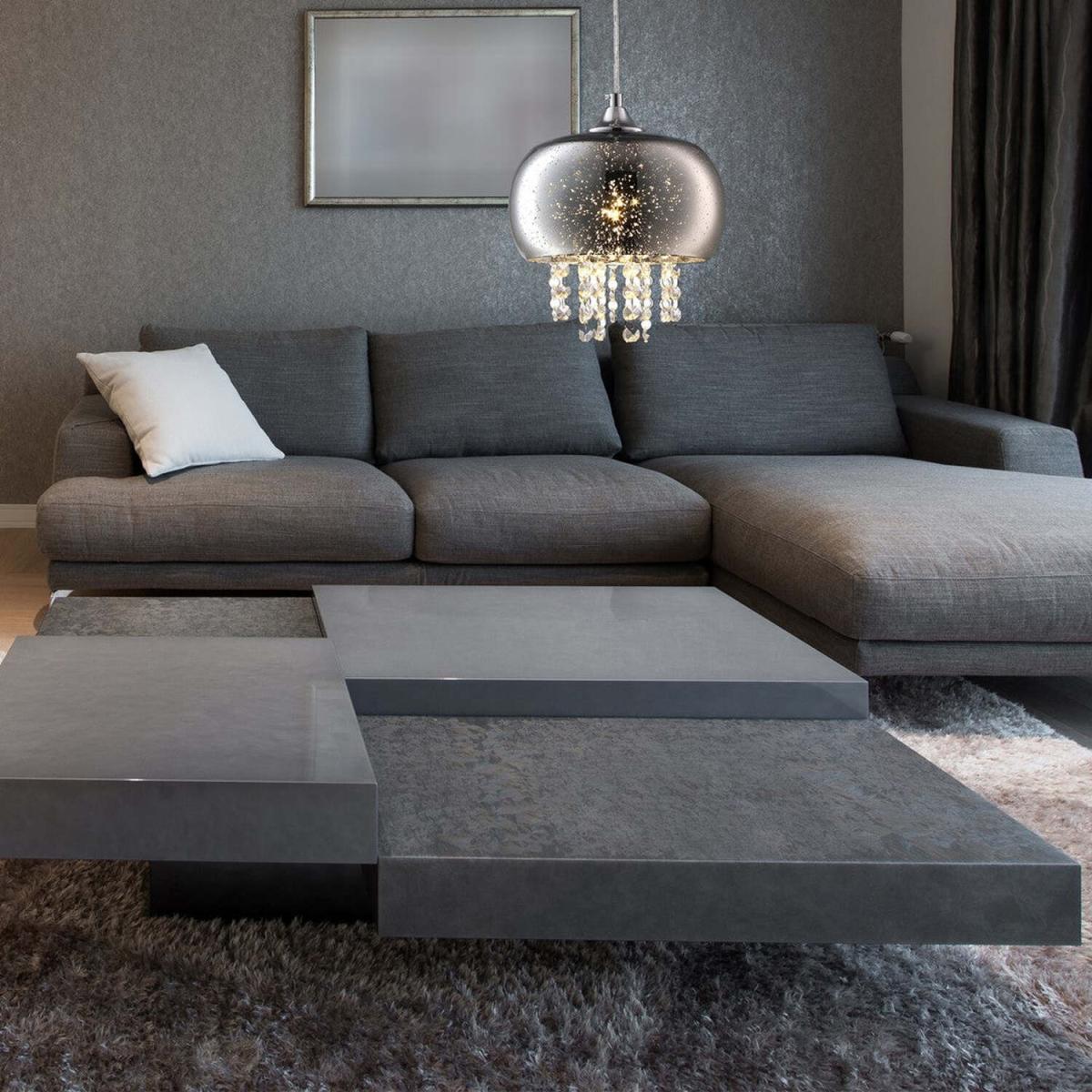 Milagro Pendant Lamp Starlight 1XE14 Chrome - Chrome – image 2