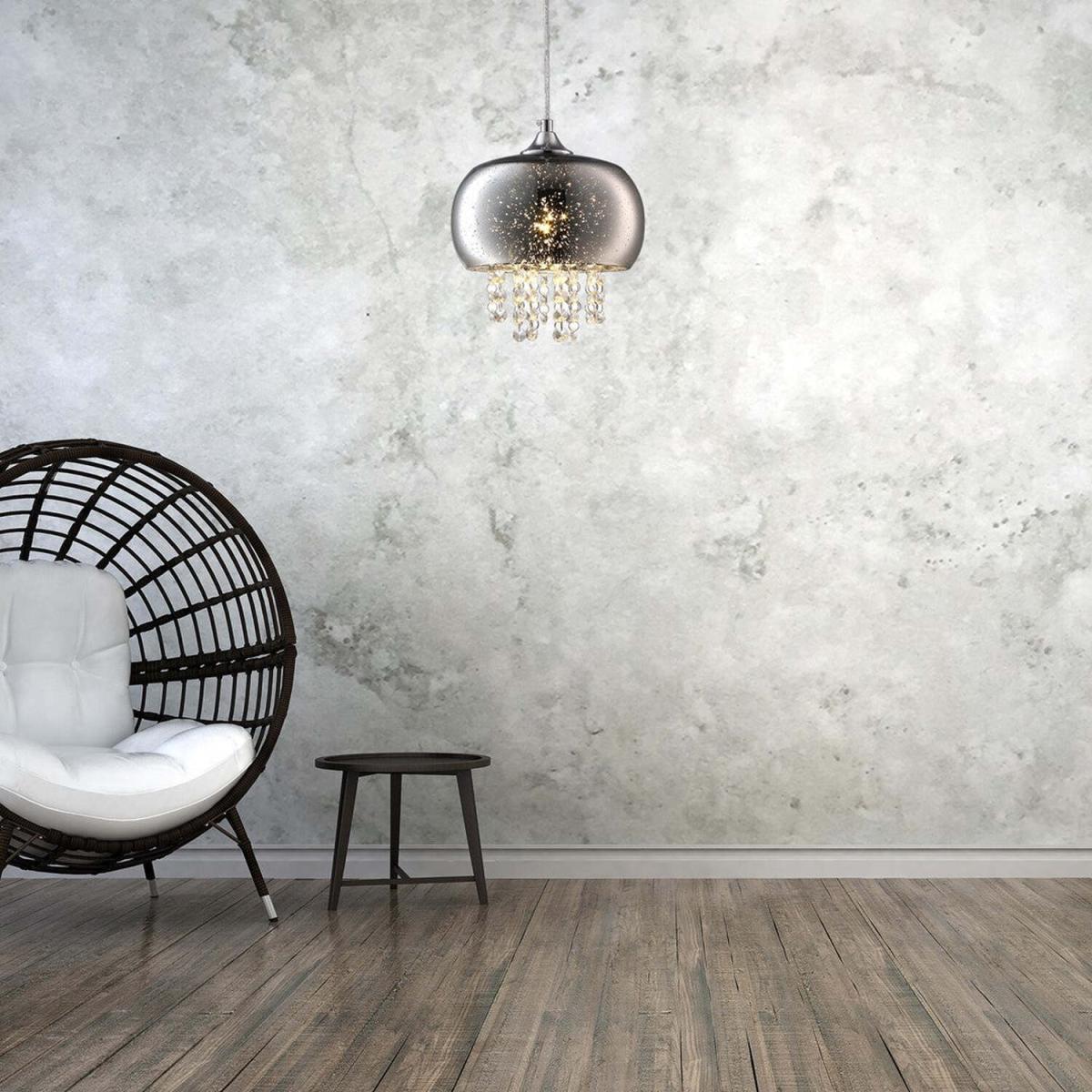 Milagro Pendant Lamp Starlight 1XE14 Chrome - Chrome – image 6