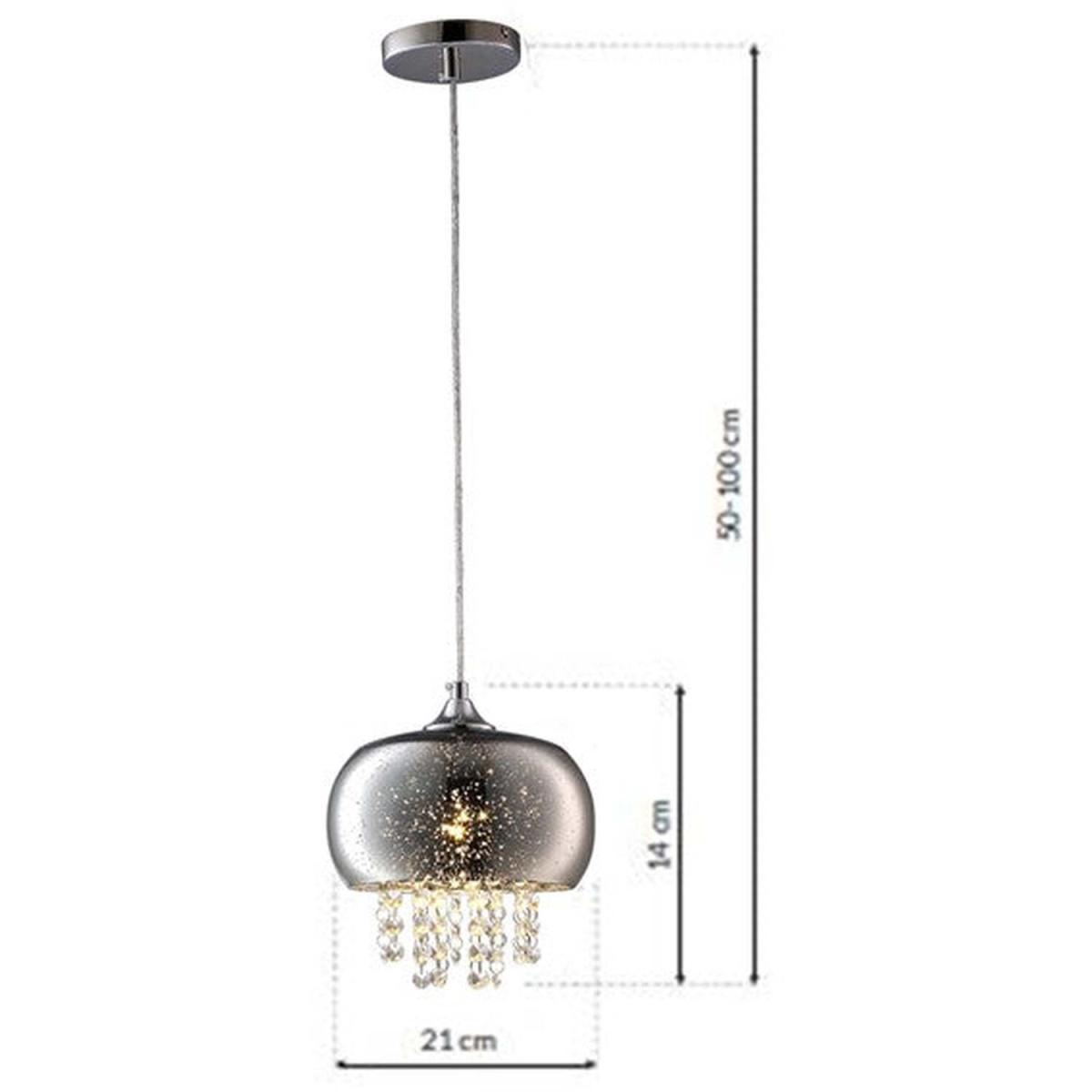 Milagro Pendant Lamp Starlight 1XE14 Chrome - Chrome – image 9