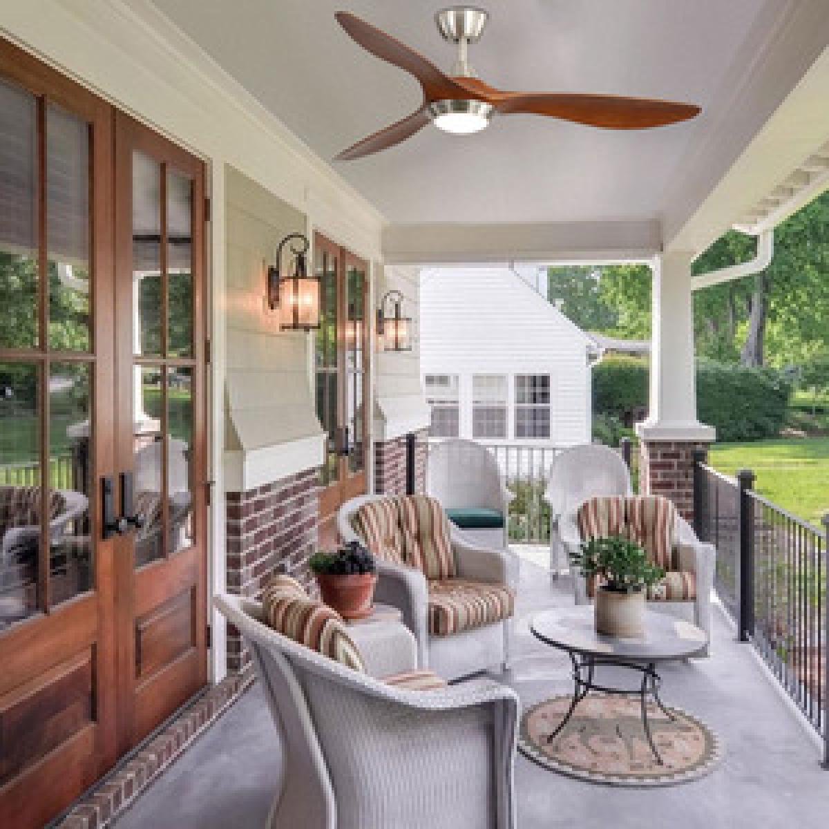 Ceiling Fan with LED Light - Brown – image 14