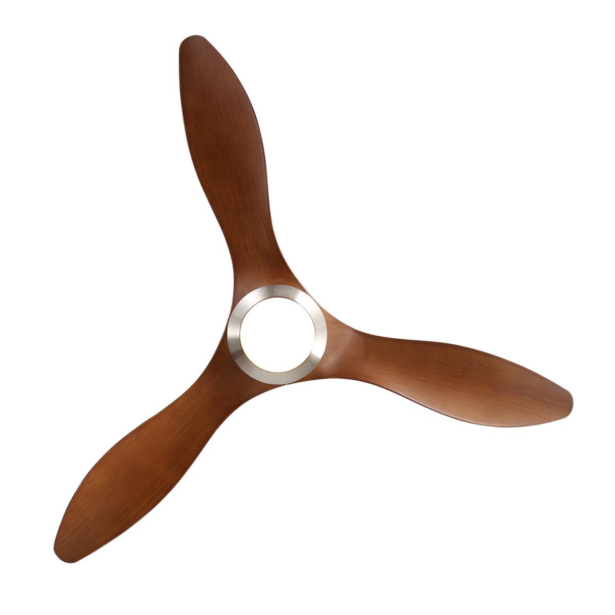 Ceiling Fan with LED Light - Brown – image 3