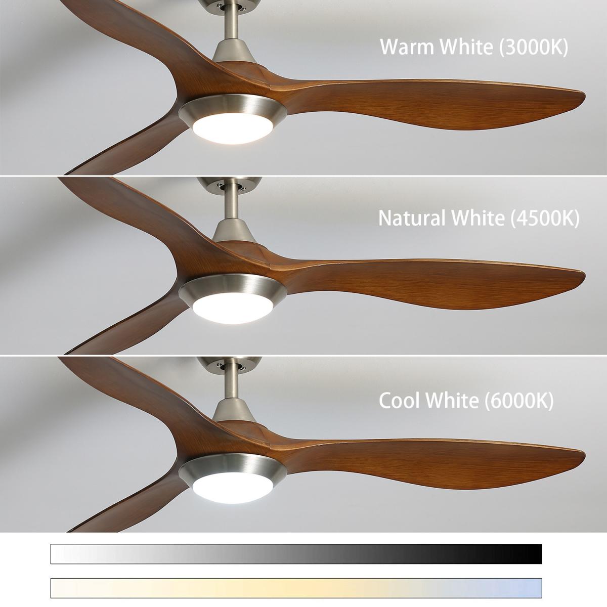 Ceiling Fan with LED Light - Brown – image 4