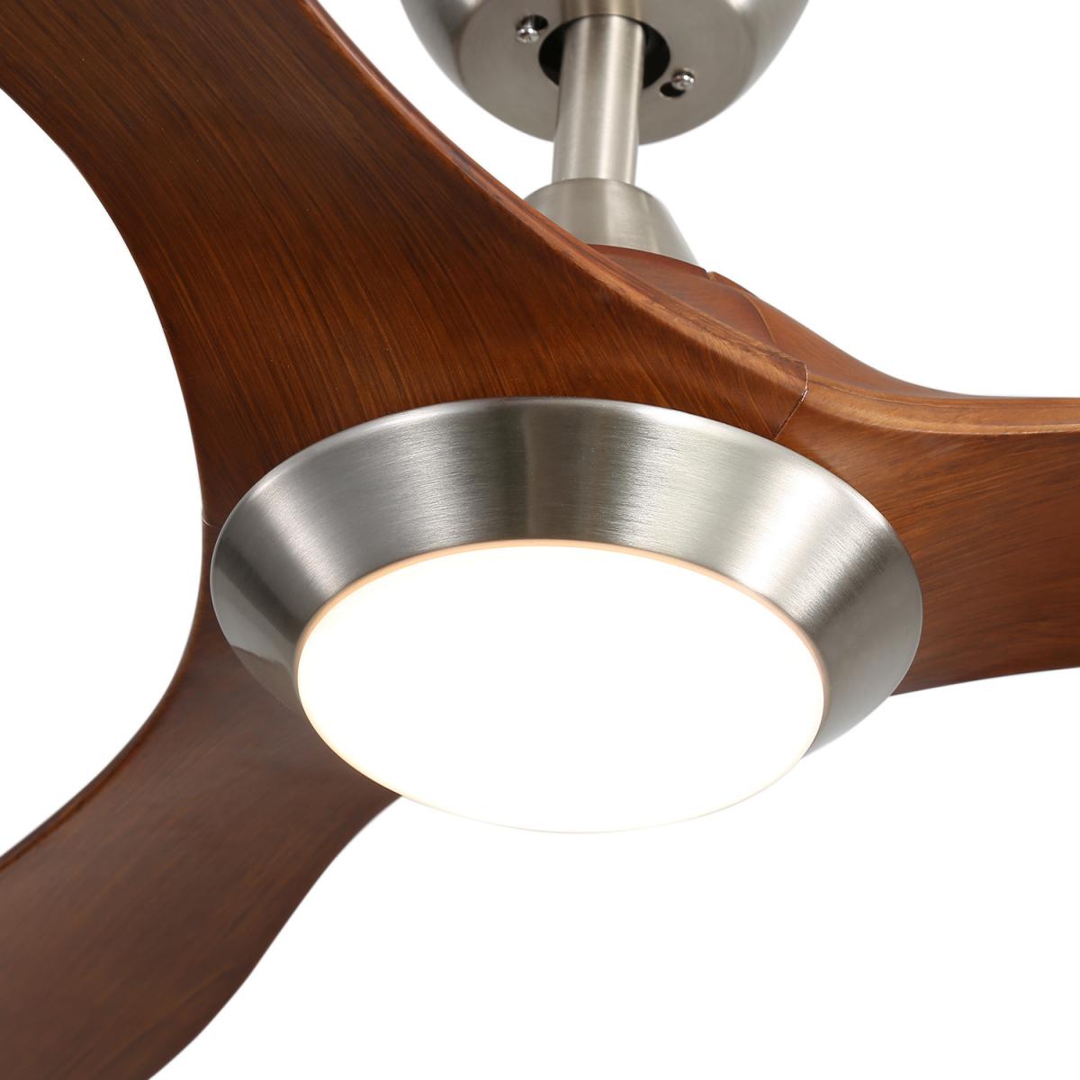 Ceiling Fan with LED Light - Brown – image 5