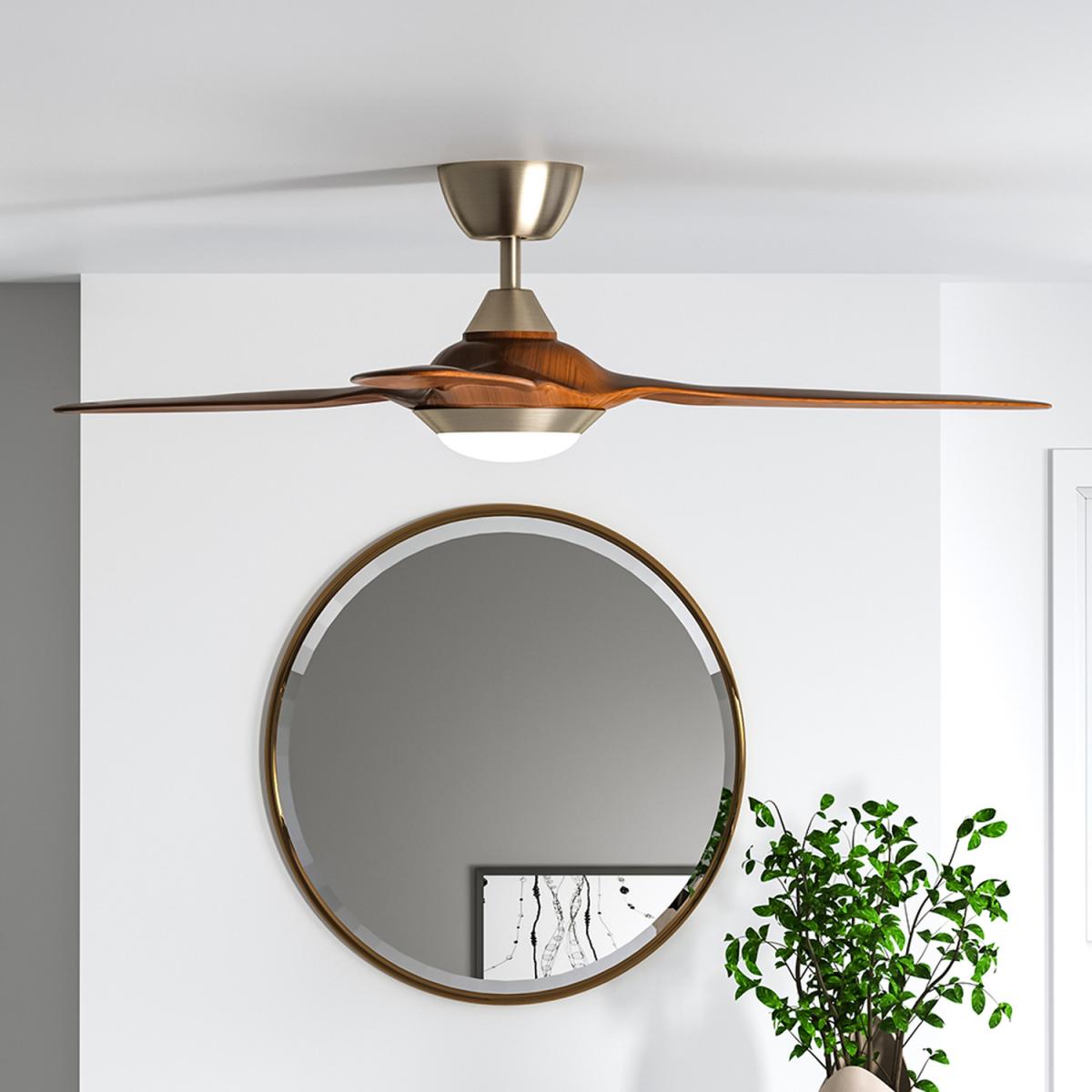 Ceiling Fan with LED Light - Brown – image 7