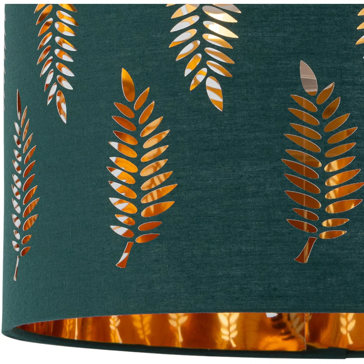 Fern Dark Green Cut Out 30cm Pendant Lightshade - Green – image 2