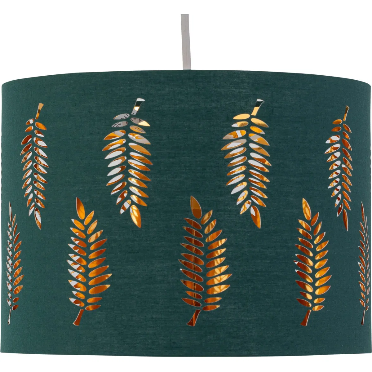 Fern Dark Green Cut Out 30cm Pendant Lightshade - Green – image 3