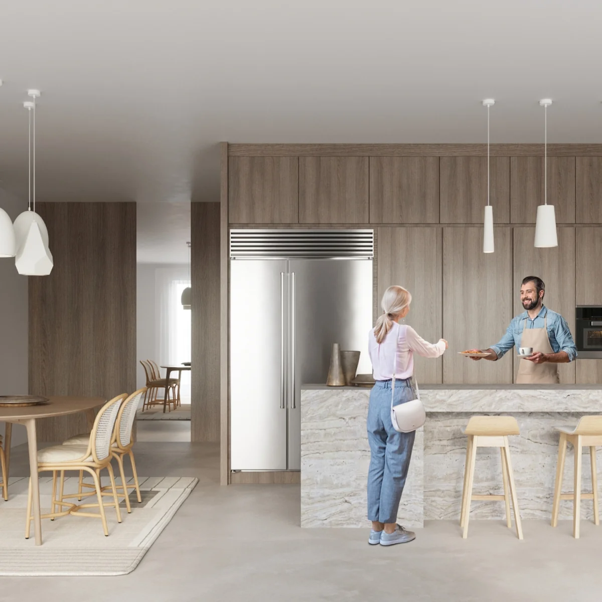 Ceramic pendant lamp PAVLUS - white – image 5