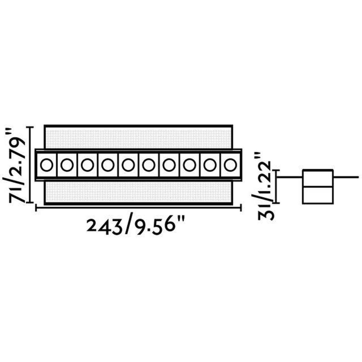 Troop LED Black recessed Downlight Trimless 10x 2W 3000K - Black – image 2