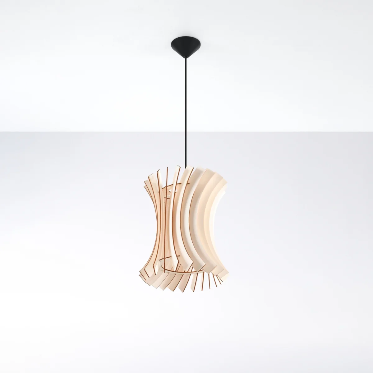 Pendant lamp ORIANA wood - natural wood – image 2