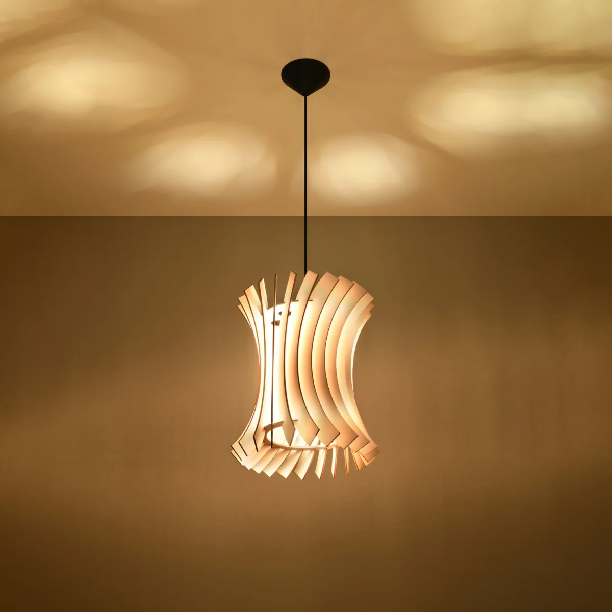 Pendant lamp ORIANA wood - natural wood – image 3