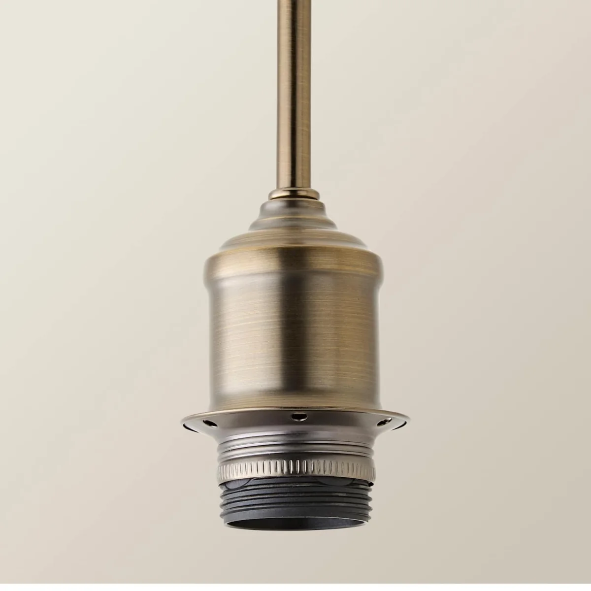 Shaw Adjustable Drop Pendant Lampholder - Brushed Brass – image 3