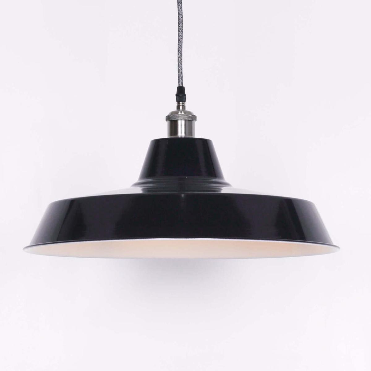 Large Royal Blue Pendant Ceiling Light Factory Style - Royal Blue – image 1