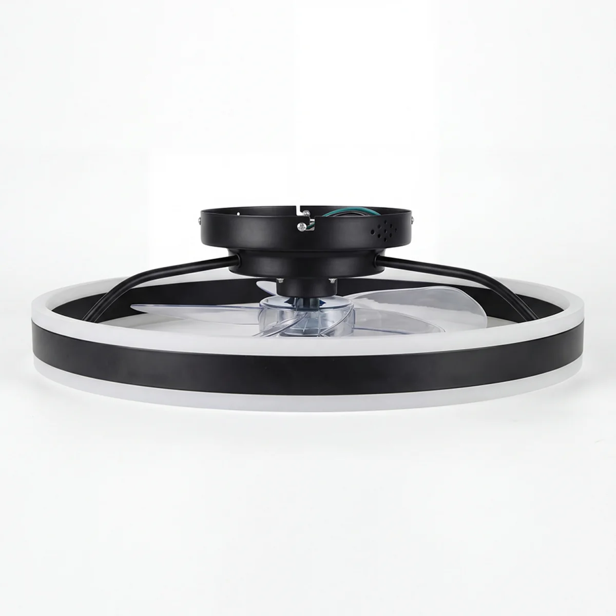 Ceiling Fan  Lights Remote Modern LED Dimmable Quiet 6 Speeds Black - Black – image 3